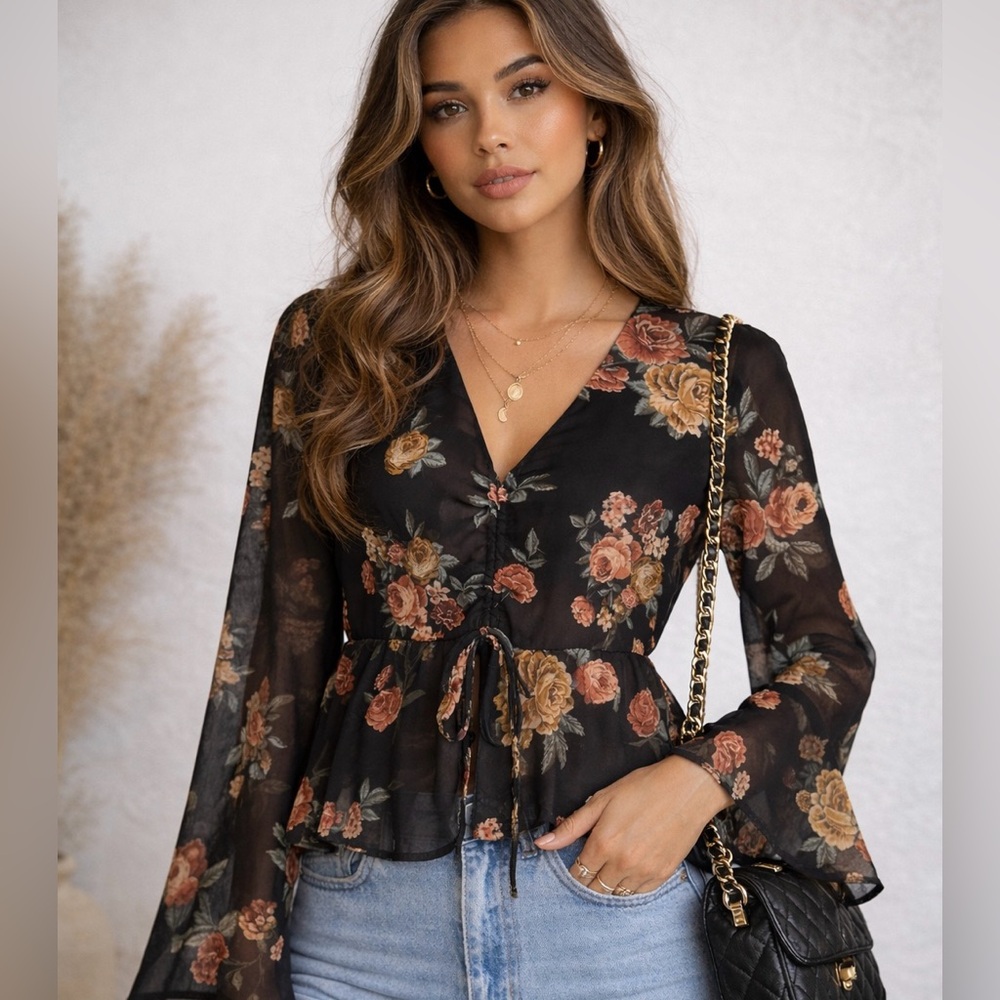 Altar’d State Long Sleeve Blouse Top